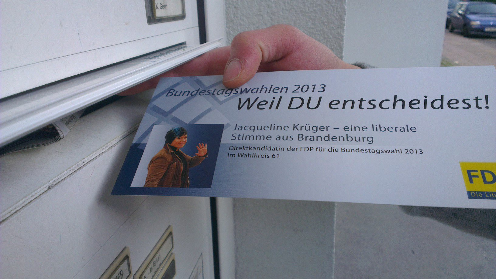 Tag 10 hat Flyer im Briefkasten Jacqueline Krüger
